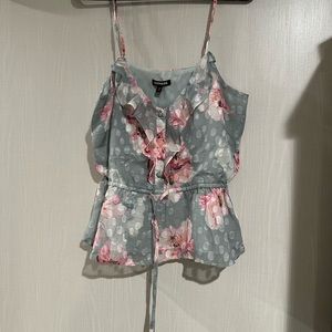 Express floral tank top